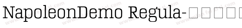 NapoleonDemo Regula字体转换